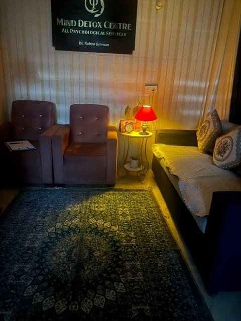 Therapy room at Mind Detox Centre