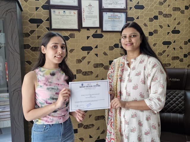 Internship certificate presentation