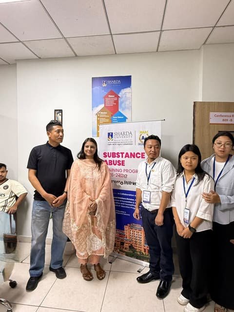 Substance Abuse Training Programme team, Sharda University